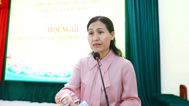 Đảng ủy xã Sơn Đồng tổ chức giao ban công tác xây dựng Đảng tháng 7- Ảnh 3.