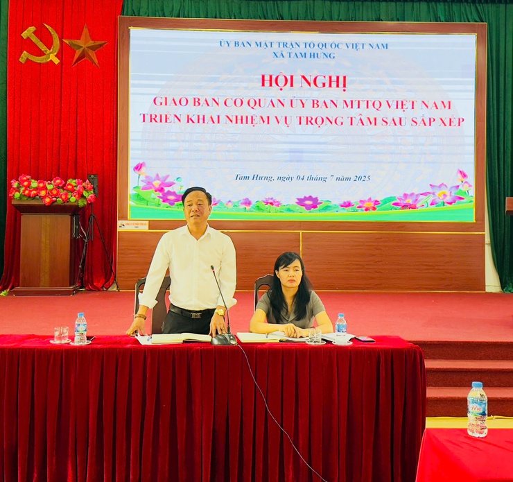 UBMTTQ Việt Nam xã Tam Hưng triển khai nhiệm vụ trọng tâm sau sắp xếp tổ chức- Ảnh 3.