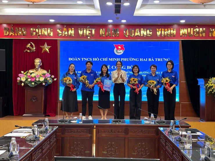 Hội nghị Ban Chấp hành, Ban Thường vụ Đoàn Thanh niên Cộng sản Hồ Chí Minh phường Hai Bà Trưng lâm thời lần thứ nhất.- Ảnh 1.