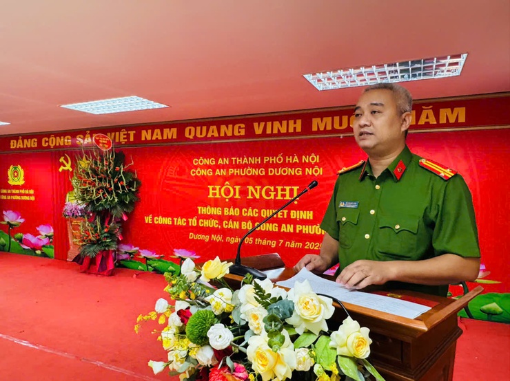 Thông báo các quyết định về tổ chức, cán bộ Công an phường Dương Nội - TP Hà Nội- Ảnh 4.