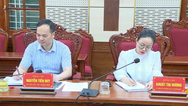 BTV Đảng uỷ nghe báo cáo công tác chuẩn bị Đại hội đại biểu Đảng bộ xã Phúc Thọ lần thứ I, nhiệm kỳ 2025–2030- Ảnh 6.