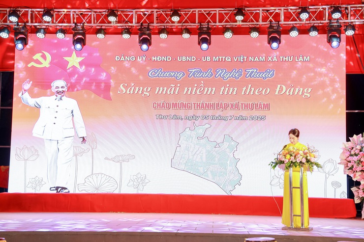 XÃ THƯ LÂM  TỔ CHỨC CHƯƠNG TRÌNH NGHỆ THUẬT VỚI CHỦ ĐỀ “SÁNG MÃI NIỀM TIN THEO ĐẢNG” CHÀO MỪNG NGÀY THÀNH LẬP XÃ THƯ LÂM, NGÀY 01/7/2025.- Ảnh 1.