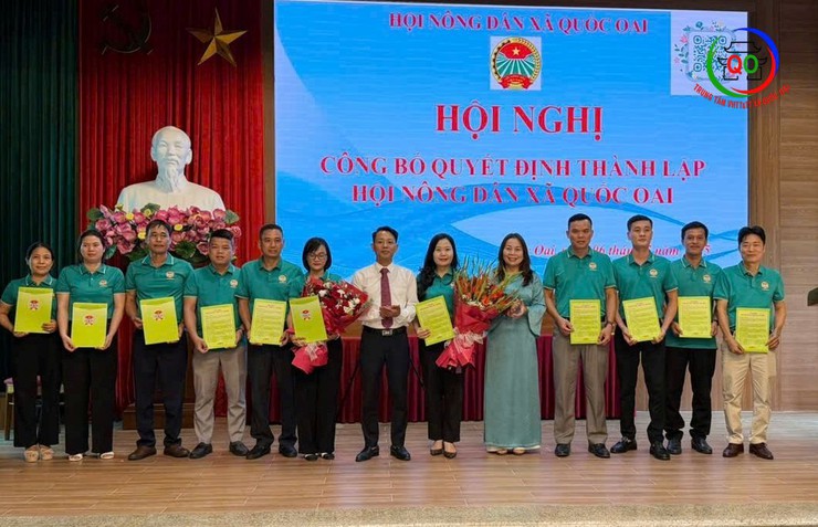 Hội nghị công bố Quyết định thành lập hội Nông dân xã Quốc Oai dấu mốc quan trọng trong công tác hội và phong trào nông dân- Ảnh 2.