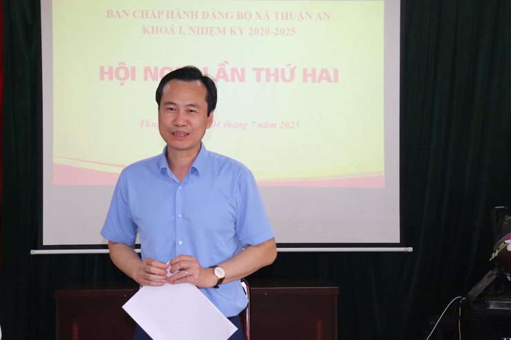 Hội nghị Ban Chấp hành lần thứ 2 Đảng bộ xã Thuận An- Ảnh 3.