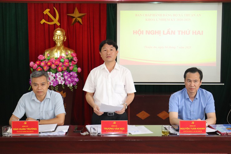 Hội nghị Ban Chấp hành lần thứ 2 Đảng bộ xã Thuận An- Ảnh 4.