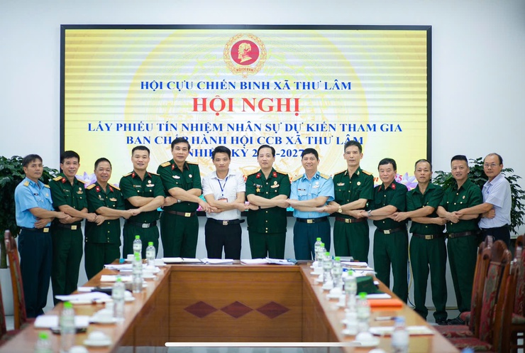 HỘI NGHỊ LẤY PHIẾU TÍN NHIỆM NHÂN SỰ DỰ KIẾN THAM GIA BAN CHẤP HÀNH HỘI CỰU CHIẾN BINH XÃ THƯ LÂM NHIỆM KỲ 2022 -2027- Ảnh 2.