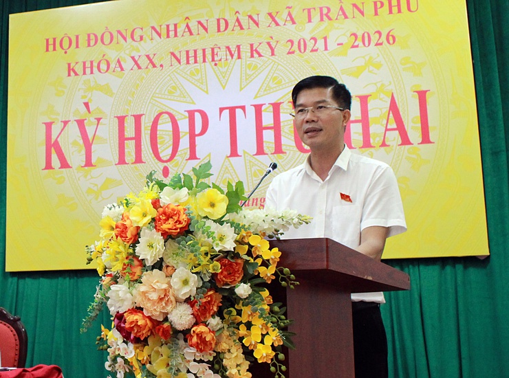HĐND xã Trần Phú khoá XX, nhiệm kỳ 2021-2026: tổ chức thành công kỳ họp thứ hai- Ảnh 5.