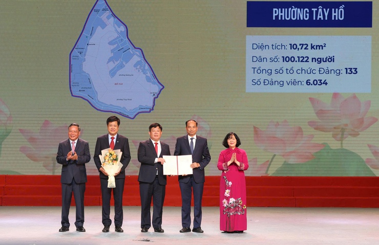 Phường Tây Hồ: Những thông tin chi tiết sau sắp xếp- Ảnh 1.