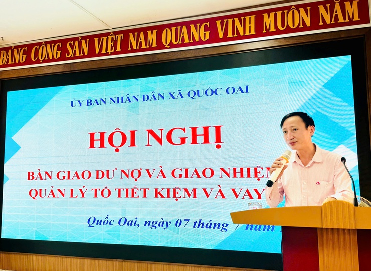 Hội nghị bàn giao dư nợ và nhiệm vụ quản lý Tổ tiết kiệm và vay vốn- Ảnh 3.