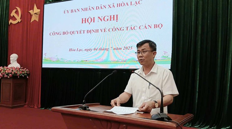 UBND xã Hòa Lạc tổ chức Hội nghị công bố Quyết định thành lập và bổ nhiệm cán bộ Trạm Y tế xã- Ảnh 3.