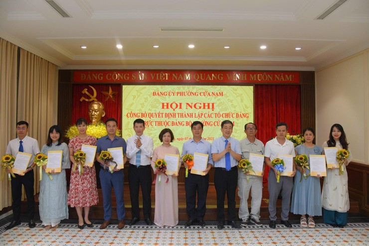 CÔNG BỐ QUYẾT ĐỊNH THÀNH LẬP 83 TỔ CHỨC CƠ SỞ ĐẢNG THUỘC ĐẢNG BỘ PHƯỜNG CỬA NAM- Ảnh 11.