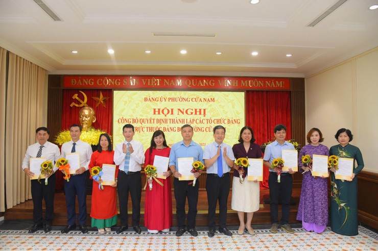 CÔNG BỐ QUYẾT ĐỊNH THÀNH LẬP 83 TỔ CHỨC CƠ SỞ ĐẢNG THUỘC ĐẢNG BỘ PHƯỜNG CỬA NAM- Ảnh 13.