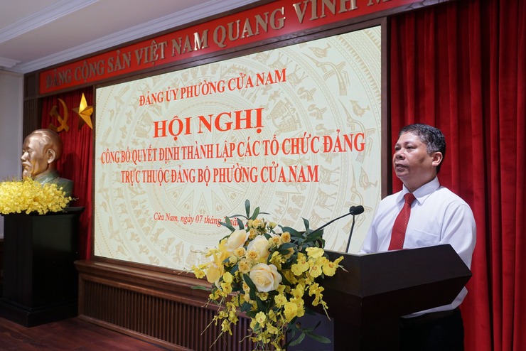 CÔNG BỐ QUYẾT ĐỊNH THÀNH LẬP 83 TỔ CHỨC CƠ SỞ ĐẢNG THUỘC ĐẢNG BỘ PHƯỜNG CỬA NAM- Ảnh 5.
