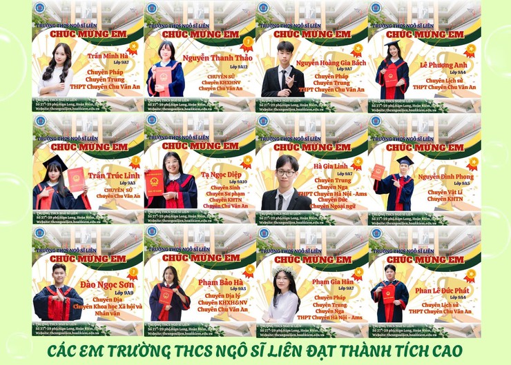HỌC SINH LỚP 9 PHƯỜNG CỬA NAM ĐẠT THÀNH TÍCH RỰC RỠ TRONG KỲ THI VÀO LỚP 10 THPT NĂM HỌC 2025-2026- Ảnh 5.