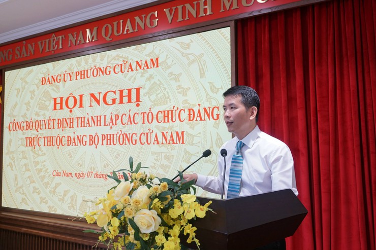 CÔNG BỐ QUYẾT ĐỊNH THÀNH LẬP 83 TỔ CHỨC CƠ SỞ ĐẢNG THUỘC ĐẢNG BỘ PHƯỜNG CỬA NAM- Ảnh 6.