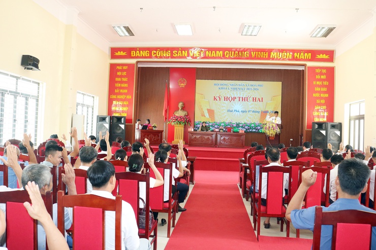 Xã Hòa Phú: Tổ chức Kỳ họp thứ Hai HĐND xã Khóa I, nhiệm kỳ 2021-2026

- Ảnh 4.
