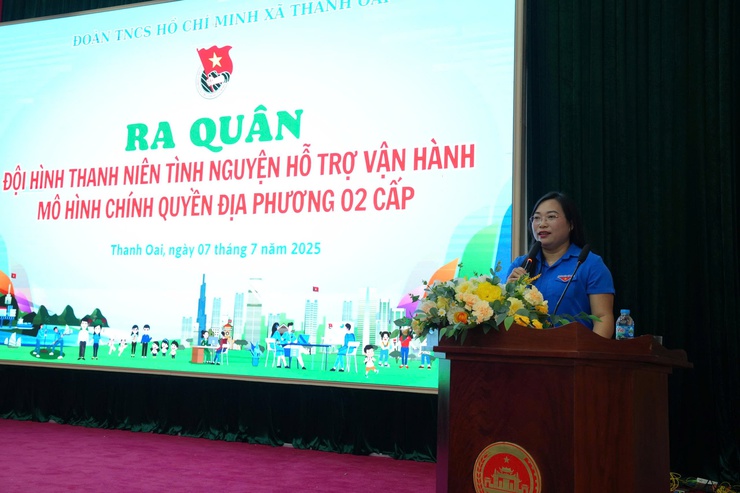 Xã Thanh Oai: 100 thanh niên tình nguyện hỗ trợ vận hành mô hình chính quyền hai cấp- Ảnh 4.