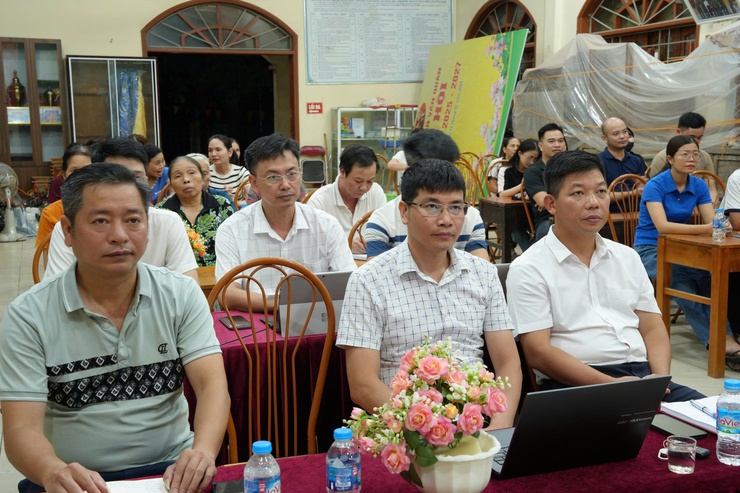 Lãnh đạo xã Thanh Oai dự sinh hoạt thường kỳ chi bộ thôn Văn Quán- Ảnh 4.
