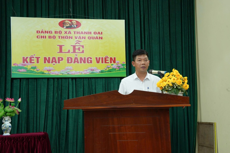 Lãnh đạo xã Thanh Oai dự sinh hoạt thường kỳ chi bộ thôn Văn Quán- Ảnh 8.