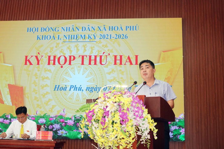 Xã Hòa Phú: Tổ chức Kỳ họp thứ Hai HĐND xã Khóa I, nhiệm kỳ 2021-2026

- Ảnh 3.