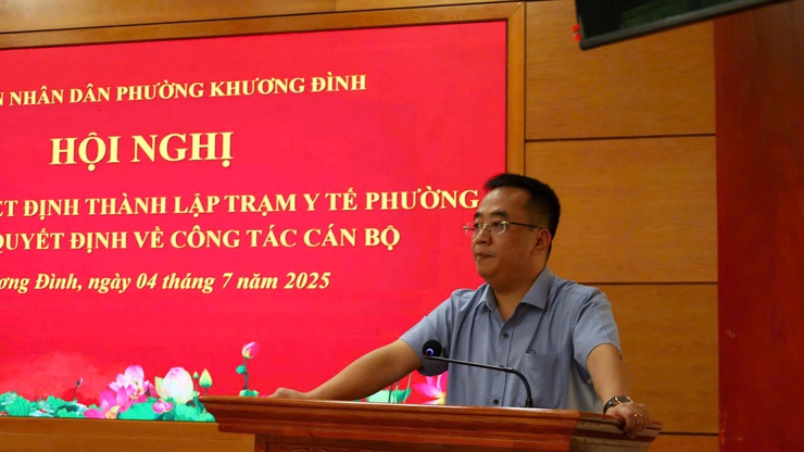 Hội nghị công bố Quyết định thành lập Trạm y tế phường Khương Đình- Ảnh 3.