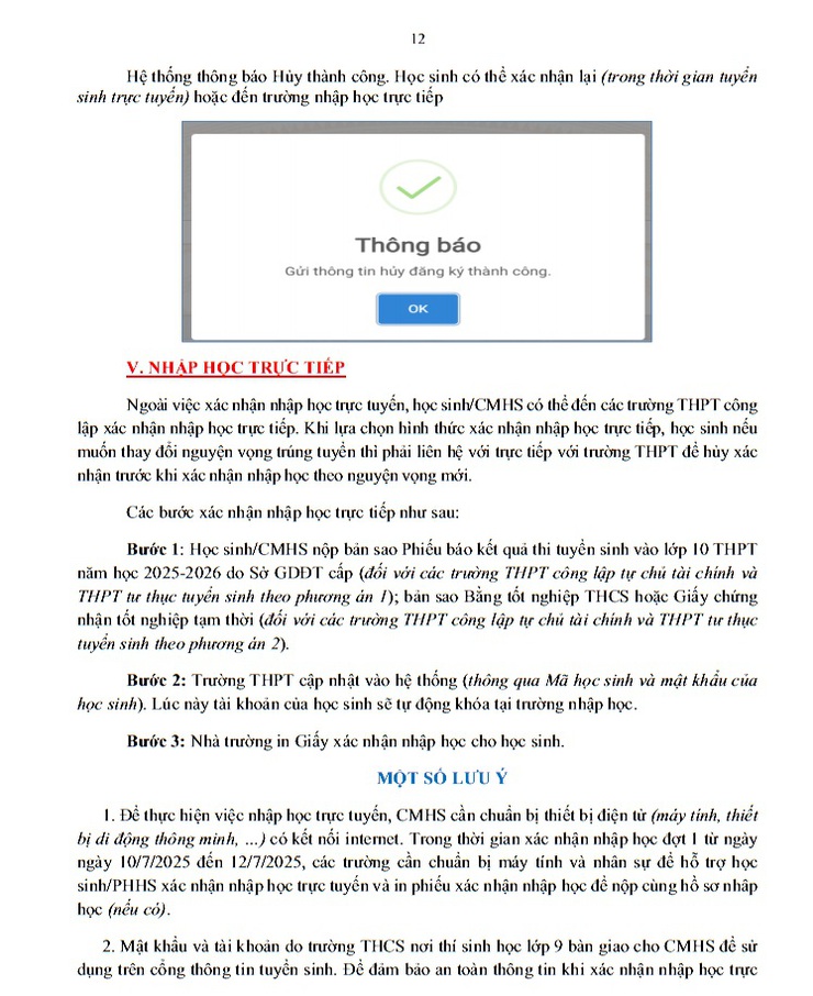 Quy trình và các mốc thời gian quan trọng kỳ thi tuyển sinh vào lớp 10 trung học phổ thông công lập năm học 2025- 2026- Ảnh 12.