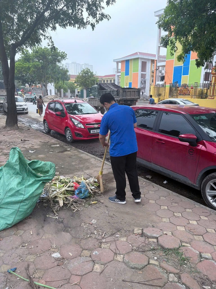 RA QUÂN VỆ SINH MÔI TRƯỜNG – CHÀO MỪNG THÀNH LẬP PHƯỜNG THANH LIỆT- TP HÀ NỘI- Ảnh 2.