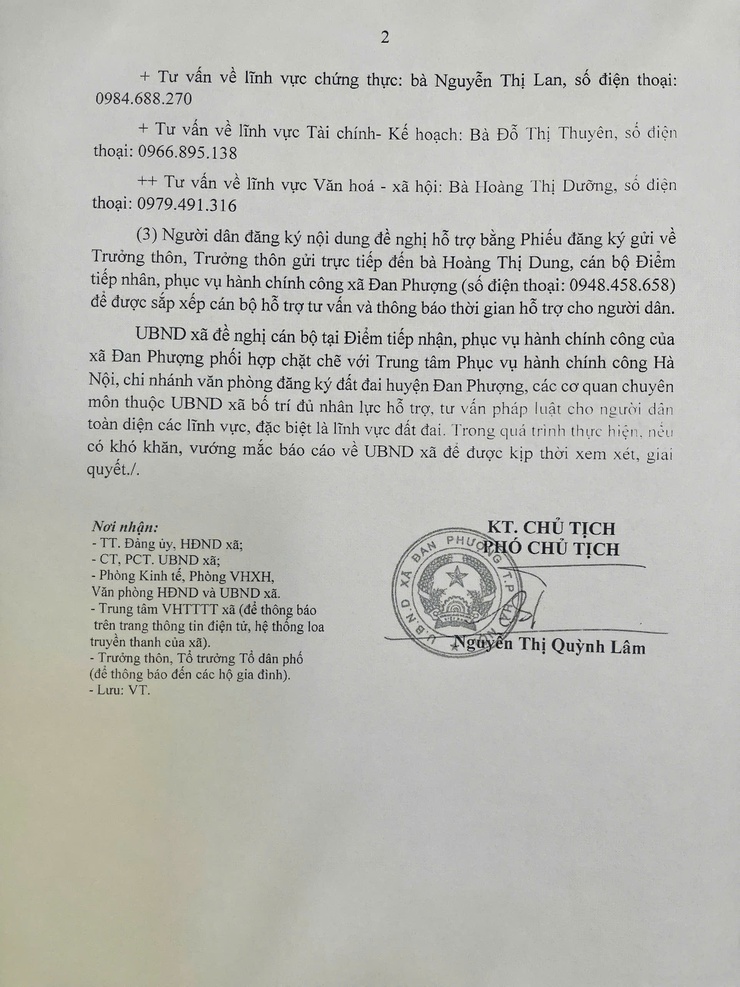 Thông báo về việc tư vấn pháp lý miễn phí trong giải quyết thủ tục hành chính xã Đan Phượng- Ảnh 2.