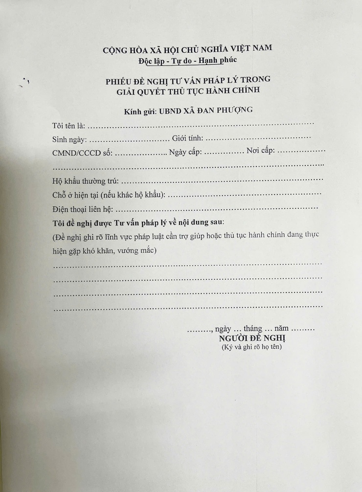 Thông báo về việc tư vấn pháp lý miễn phí trong giải quyết thủ tục hành chính xã Đan Phượng- Ảnh 3.