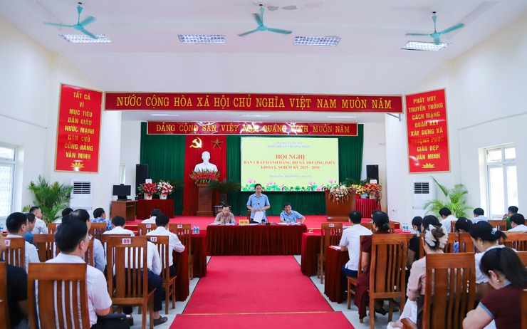 Đảng bộ xã Thượng Phúc tổ chức Hội nghị Ban Chấp hành mở rộng thống nhất một số nội dung quan trọng- Ảnh 1.