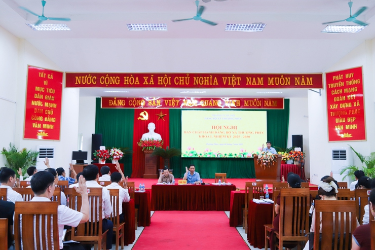 Đảng bộ xã Thượng Phúc tổ chức Hội nghị Ban Chấp hành mở rộng thống nhất một số nội dung quan trọng- Ảnh 6.