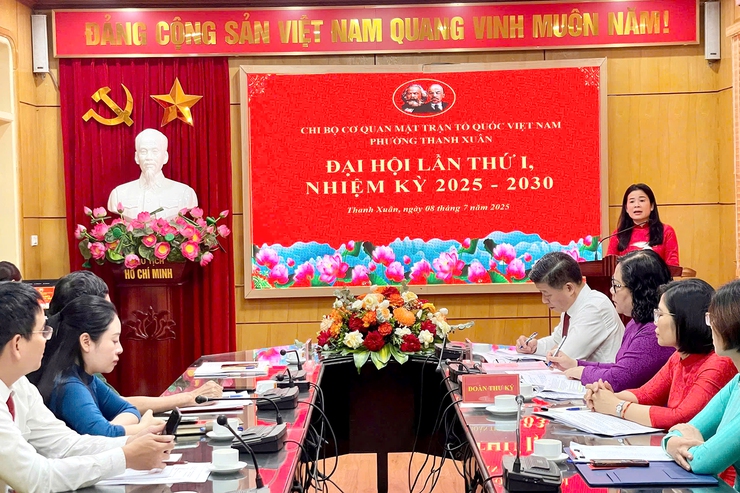 Đại hội chi bộ cơ quan Ủy ban MTTQ Việt Nam phường Thanh Xuân nhiệm kỳ 2025-2030 thành công tốt đẹp! - Ảnh 3.