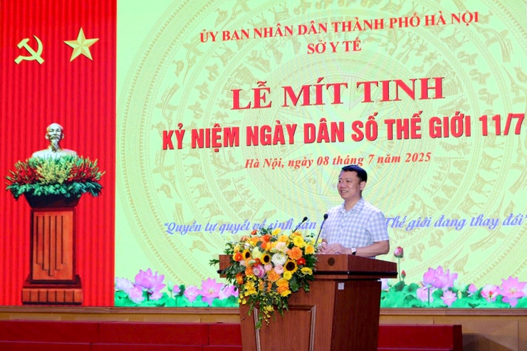 UBND phường Thanh Xuân phối hợp với Sở Y tế Hà Nội tổ chức Lễ mít tinh kỷ niệm 38 năm ngày Dân số Thế giới (11/7/1987-11/7/2025) - Ảnh 4.