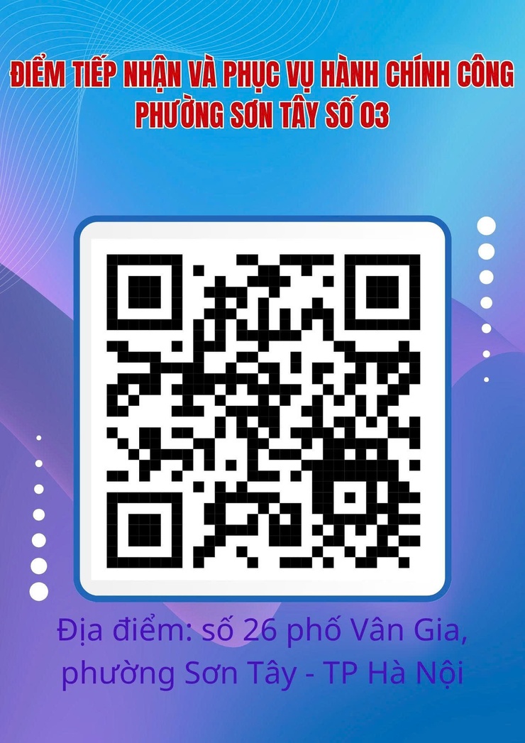 Phường Sơn Tây triển khai thực hiện 2 điểm tiếp nhận, phục vụ hành chính công- Ảnh 3.