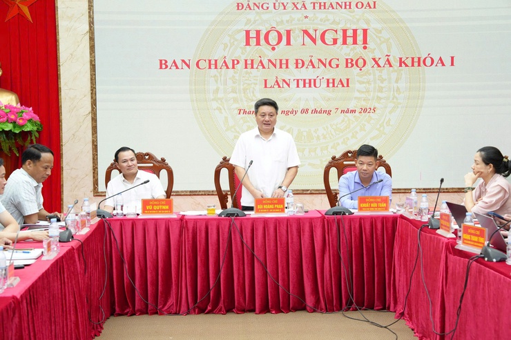 Hội nghị lần thứ 2, Ban chấp hành Đảng bộ xã Thanh Oai khóa I, nhiệm kỳ 2025 – 2030- Ảnh 2.