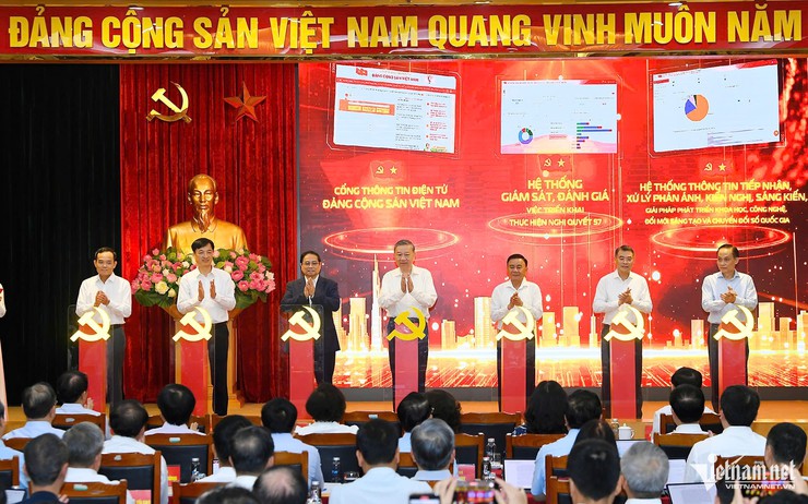 Tổng Bí thư và Thủ tướng bấm nút ra mắt 3 nền tảng số phục vụ Nghị quyết 57- Ảnh 1.