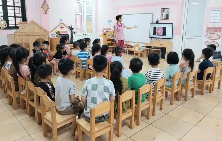 Trường Mầm non B Đông Mỹ tạo điều kiện tốt nhất để trẻ phát triển toàn diện- Ảnh 4.