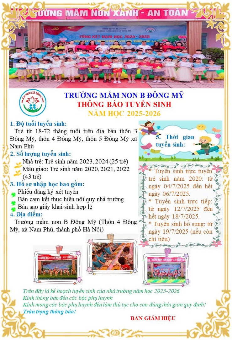 Trường Mầm non B Đông Mỹ tạo điều kiện tốt nhất để trẻ phát triển toàn diện- Ảnh 1.