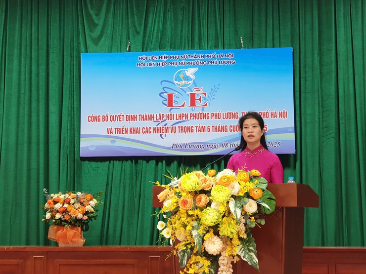 Hội LHPN phường Phú Lương công bố Quyết định thành lập và triển khai các nhiệm vụ trọng tâm 6 tháng cuối năm 2025- Ảnh 2.