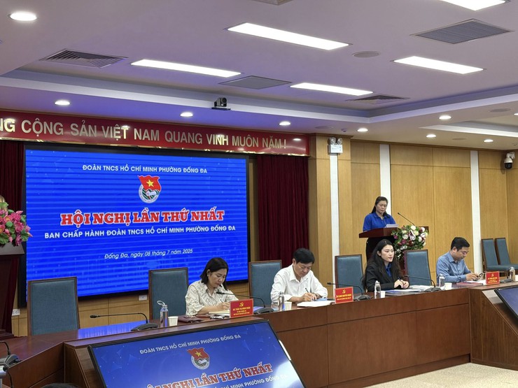 Hội nghị lần thứ nhất Ban Chấp hành Đoàn Thanh niên phường Đống Đa- Ảnh 7.