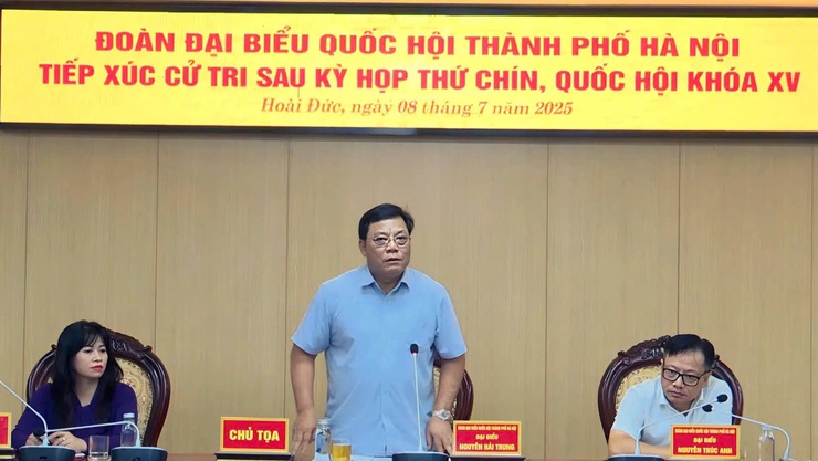 Đại biểu Quốc hội đơn vị bầu cử số 5 tiếp xúc với cử tri sau Kỳ họp thứ 9- Ảnh 7.
