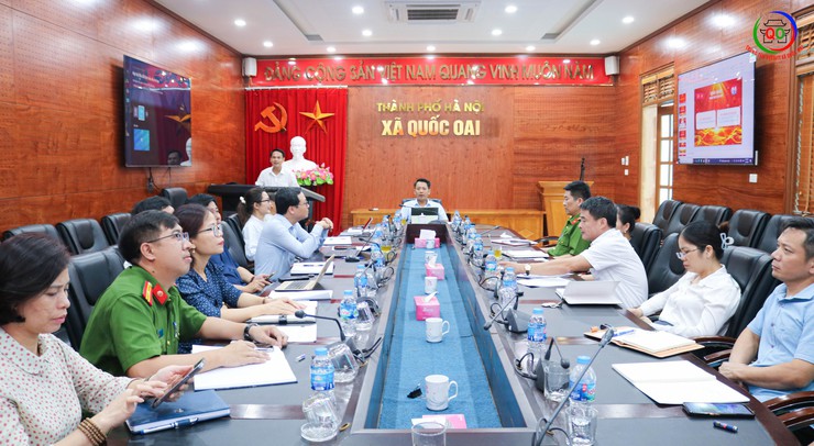 Quốc Oai chuẩn bị tốt các điều kiện phục vụ Đại hội Đảng bộ lần thứ I, nhiệm kỳ 2025–2030- Ảnh 1.