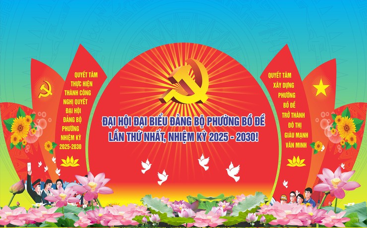 Tập trung tuyên truyền đại hội Đảng các cấp trên địa bàn phường Bồ Đề- Ảnh 1.