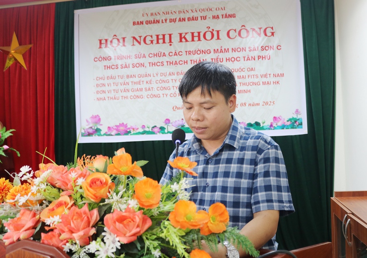 Khởi công Dự án sửa chữa cơ sở vật chất tại 4 trường học trên địa bàn- Ảnh 3.