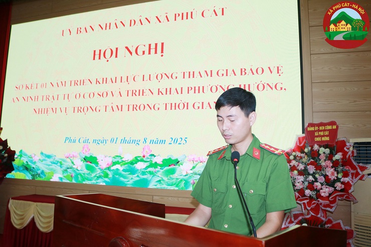 Phú Cát: Sơ kết 1 năm triển khai lực lượng tham gia bảo vệ an ninh, trật tự ở cơ sở- Ảnh 3.