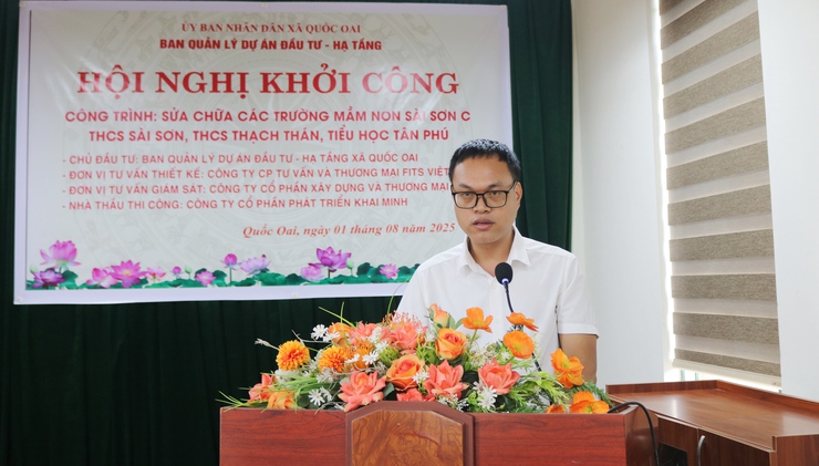 Khởi công Dự án sửa chữa cơ sở vật chất tại 4 trường học trên địa bàn- Ảnh 7.