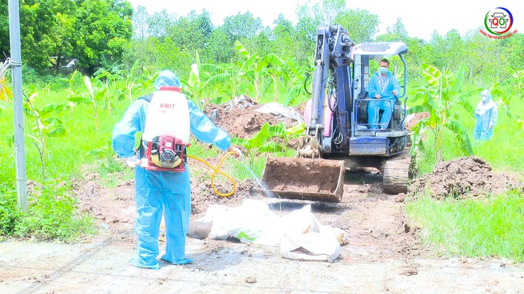 Xã Quốc Oai ngăn chặn và xử lý dứt điểm ổ dịch Tả lợn châu Phi trên địa bàn- Ảnh 8.