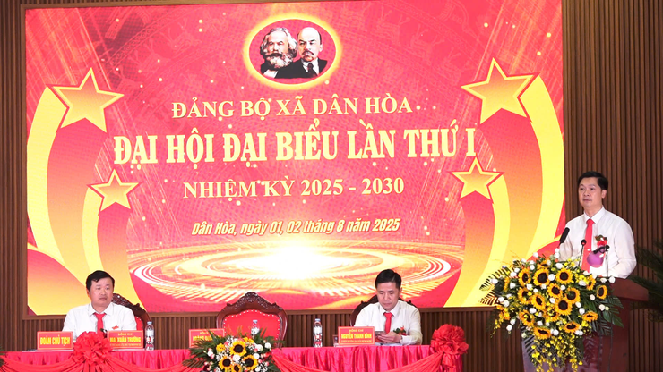 KHAI MẠC PHIÊN TRÙ BỊ ĐẠI HỘI ĐẠI BIỂU ĐẢNG BỘ XÃ DÂN HÒA LẦN THỨ I, NHIỆM KỲ 2025–2030- Ảnh 5.
