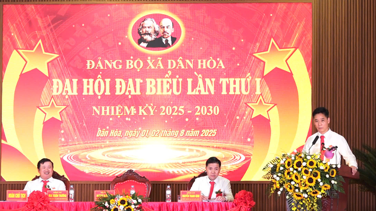 KHAI MẠC PHIÊN TRÙ BỊ ĐẠI HỘI ĐẠI BIỂU ĐẢNG BỘ XÃ DÂN HÒA LẦN THỨ I, NHIỆM KỲ 2025–2030- Ảnh 4.