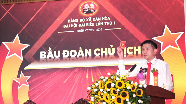 KHAI MẠC PHIÊN TRÙ BỊ ĐẠI HỘI ĐẠI BIỂU ĐẢNG BỘ XÃ DÂN HÒA LẦN THỨ I, NHIỆM KỲ 2025–2030- Ảnh 6.